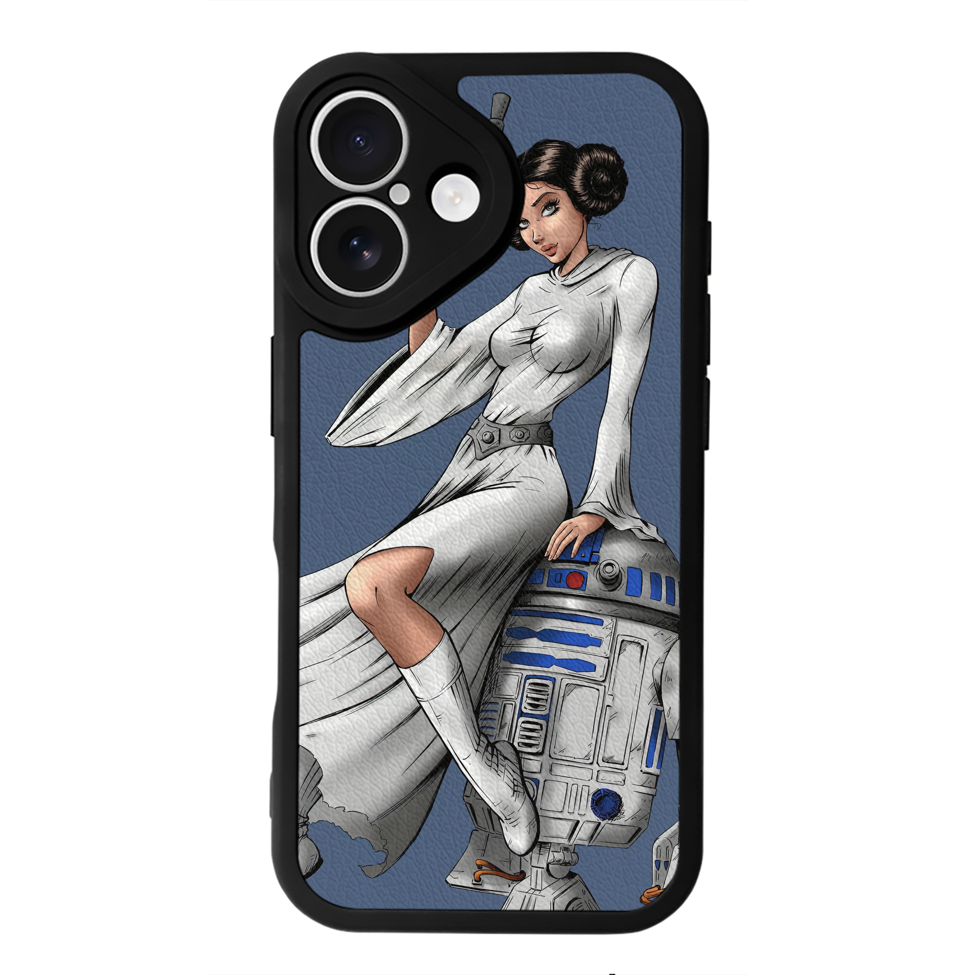 （画像用） スター・ウォーズ Star Wars 【iPhone 16シリーズ対応】シリコンスマホケース（レザー調） 材質：シリコン